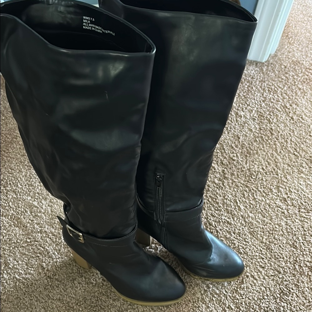Black boots